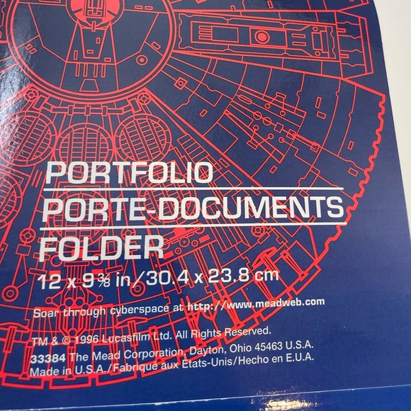 VTG 90s Star Wars 3-hole pocket folders - set of 3 - Darth Vader & Yoda - Picture 3 of 13